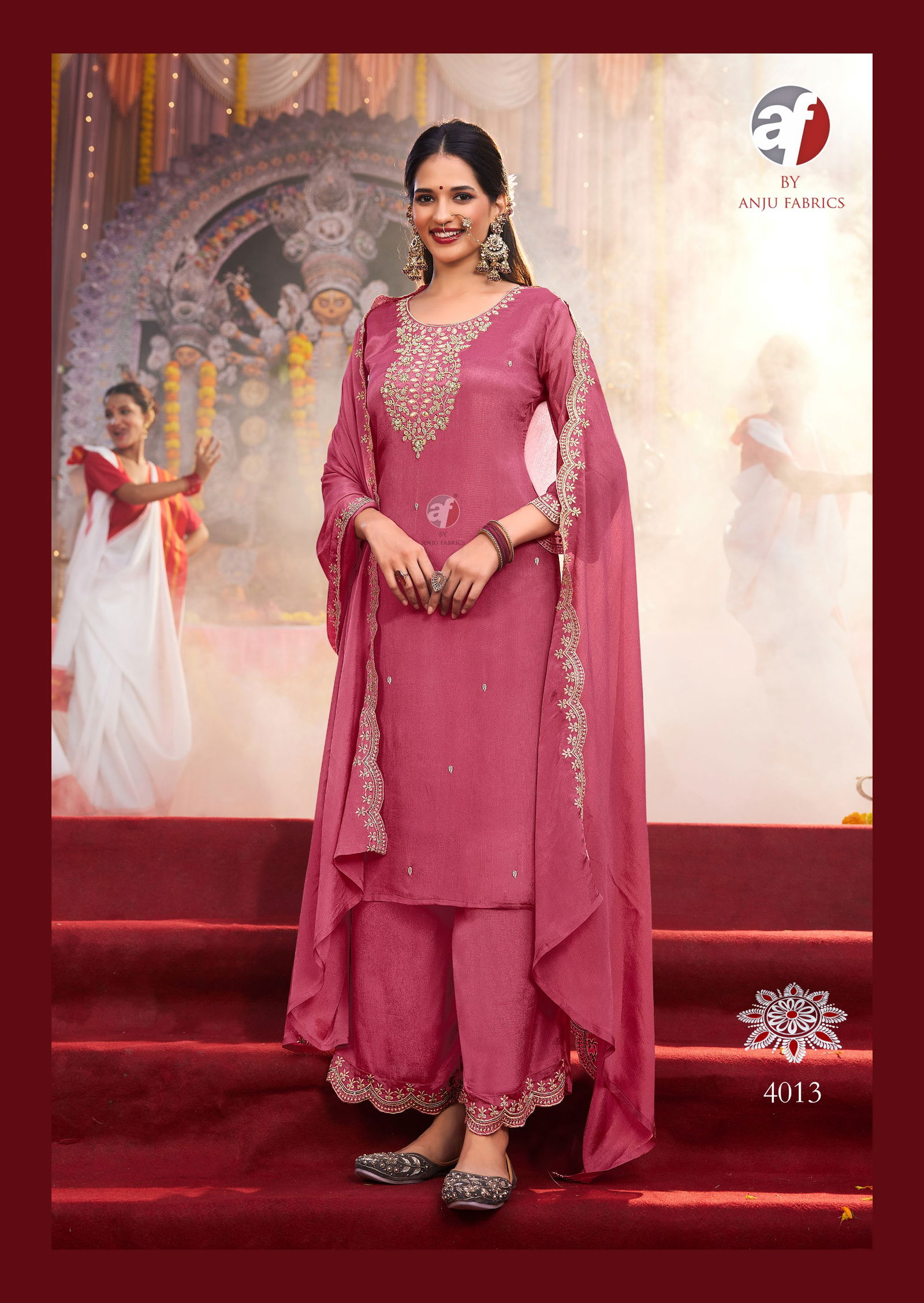 Sahiba Vol 6 By Af Chinon Kurti With Bottom Dupatta Wholesale Market In Surat
